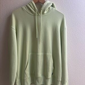 Oversized light green hoodie